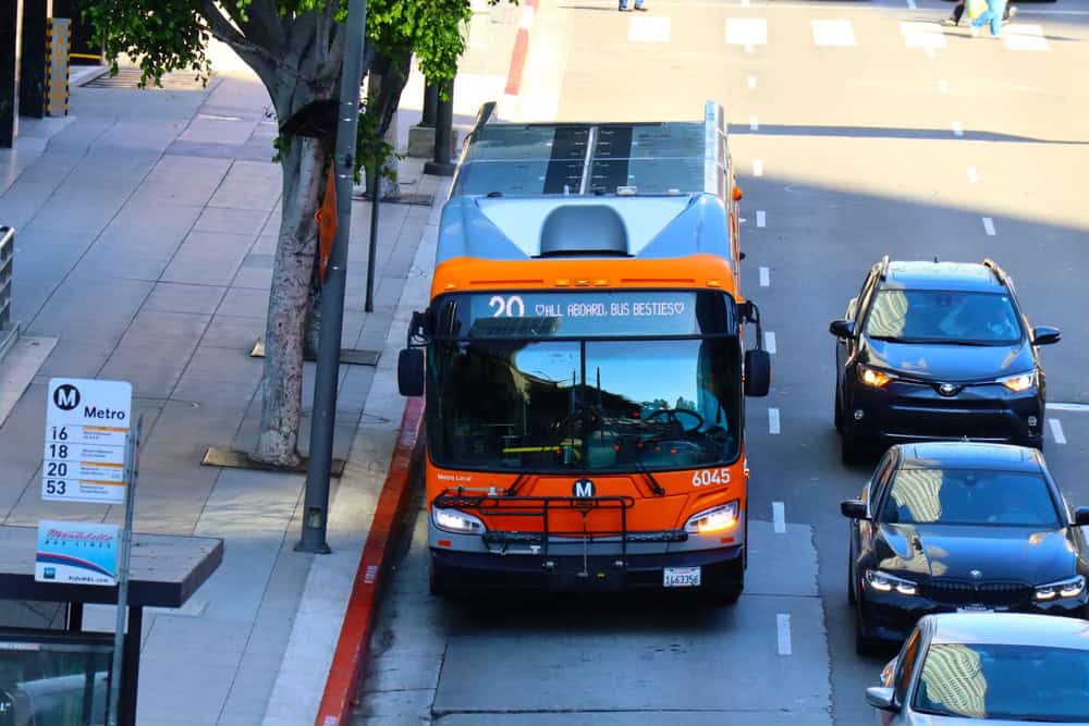 Câmeras de IA em ônibus de Los Angeles