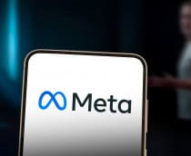 Logo da Meta em um smartphone