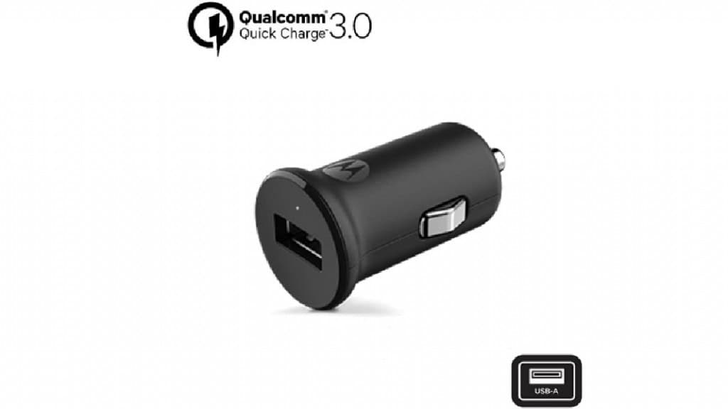 Motorola, Carregador Veicular Turbo Power™ 18W Quick Charge 3.0, Porta USB-A