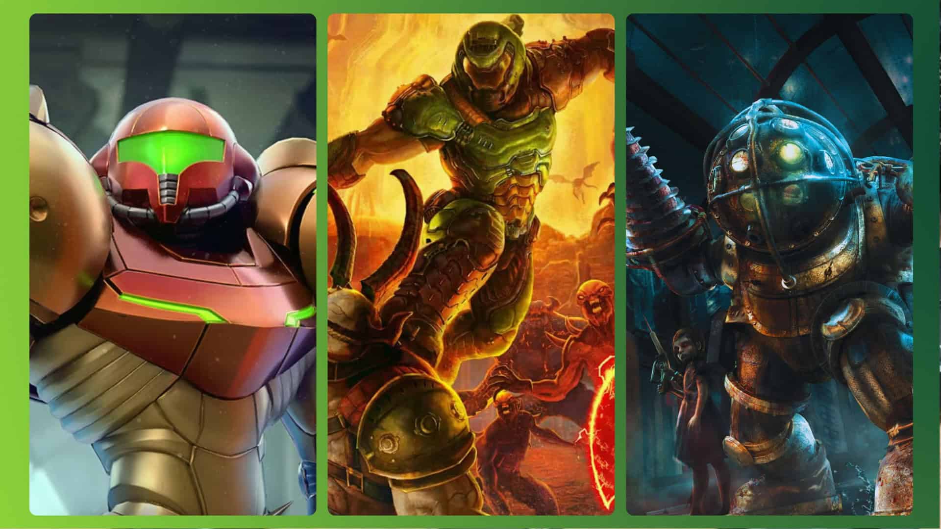 Metroid Prime, DOOM Eternal e BioShock