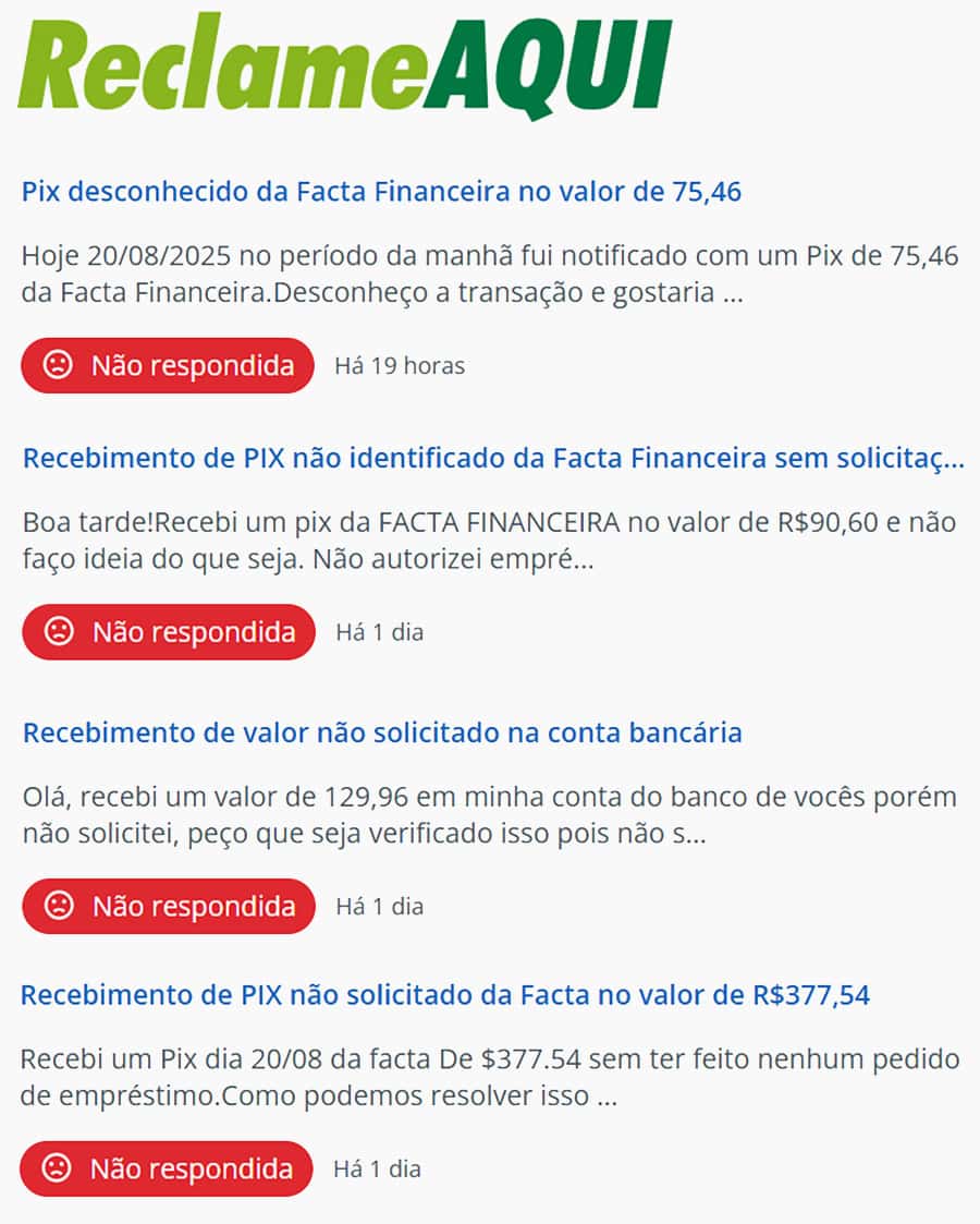 Facta Financeira envia