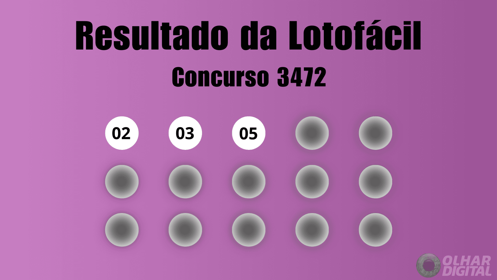 Resultado Quina concurso 3472