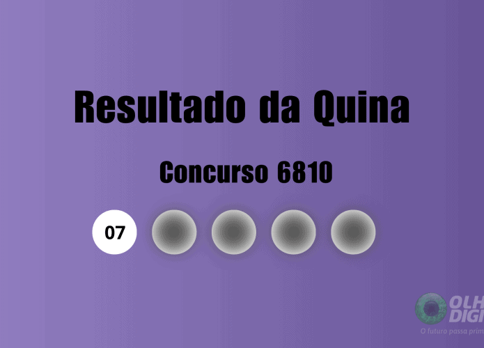 Resultado Quina concurso 6810