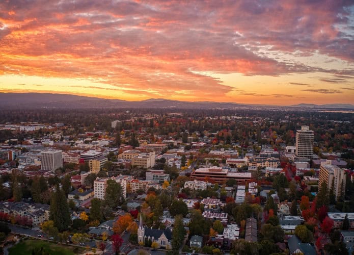 Visão aérea de Palo Alto