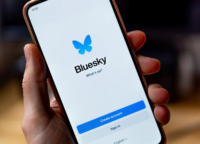 logo bluesky aplicativo
