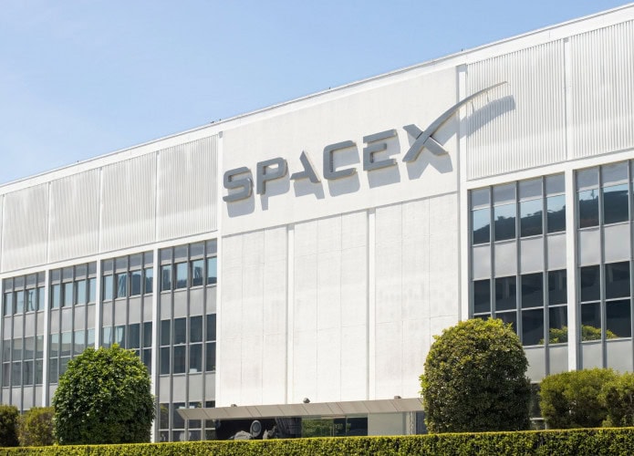 Fachada da SpaceX