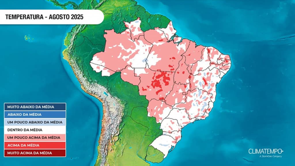 previsão de temperatura para agosto