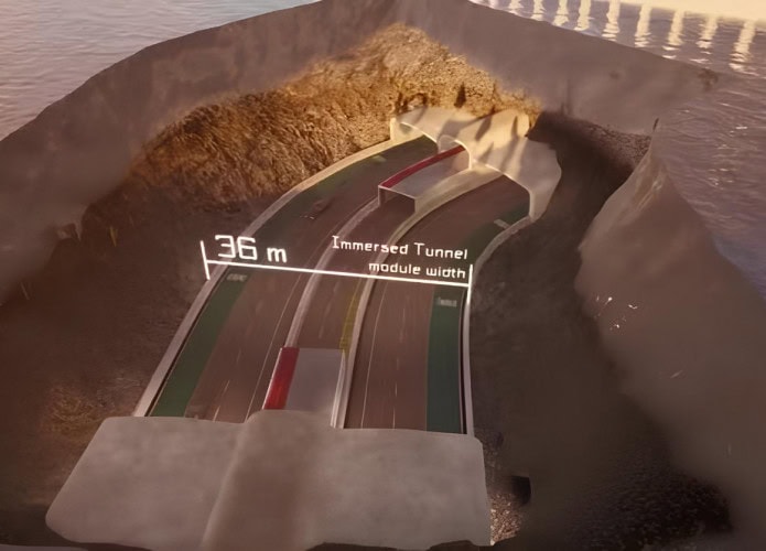 Túnel submerso no litoral de SC três faixas em cada sentido, além de ciclovia e passagem para pedestres