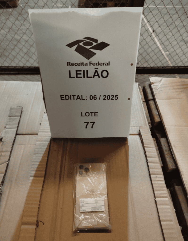 iphone leilão receita