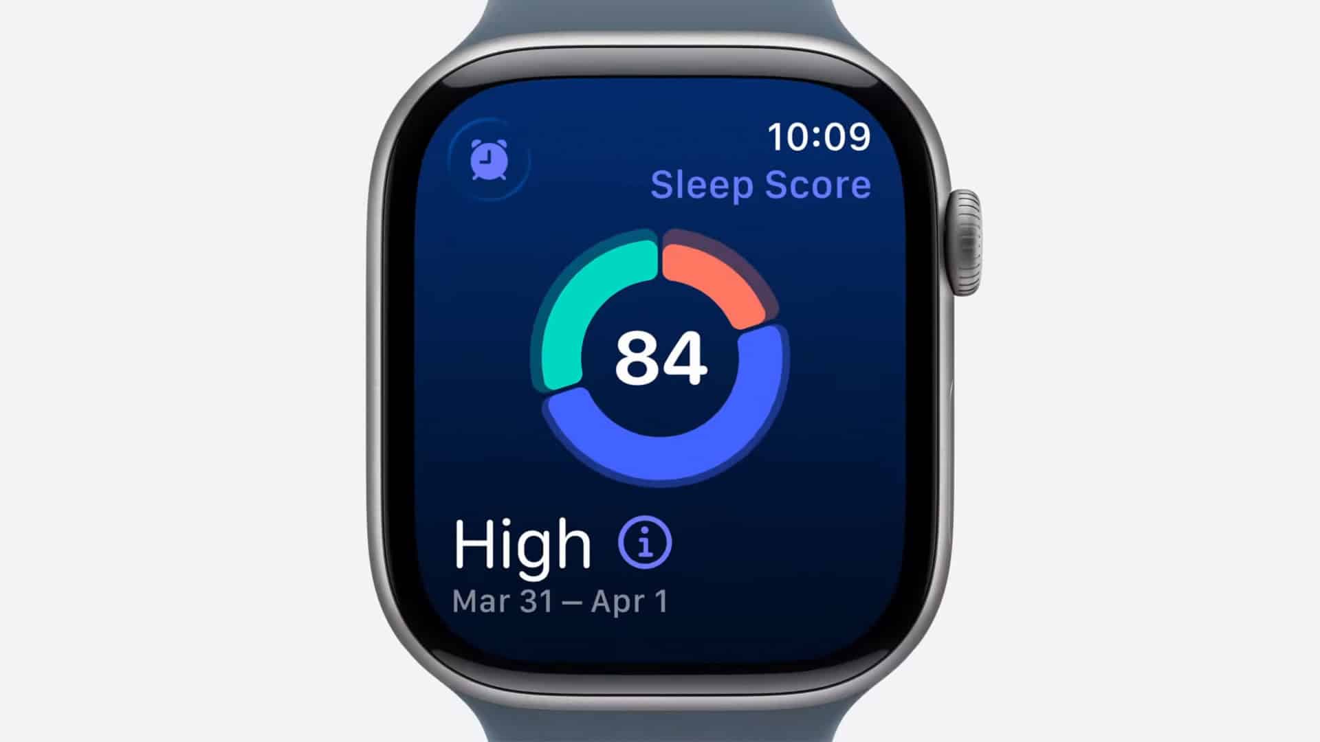 Pontuação de sono (Sleep Score) em Apple Watch