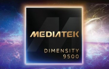 Ilustração do Dimensity 9500, novo chip da MediaTek