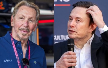 Larry Ellison e Elon Musk