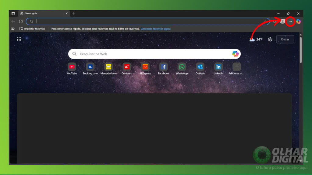 Tela Microsoft Edge