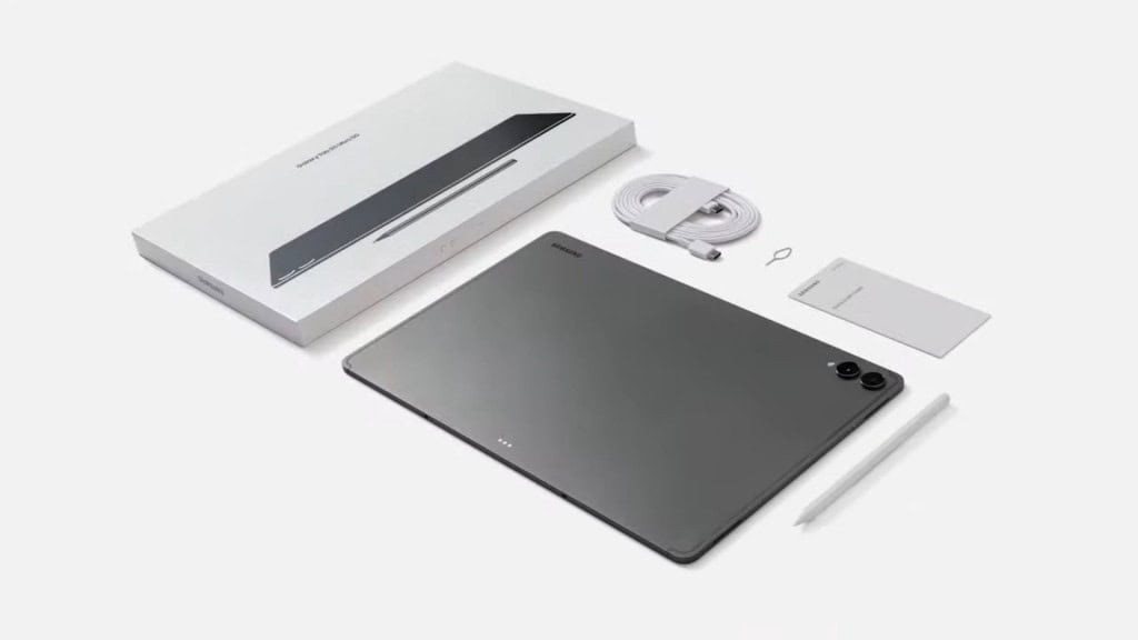 Caixa e o que vem dentro da caixa do Galaxy Tab S11
