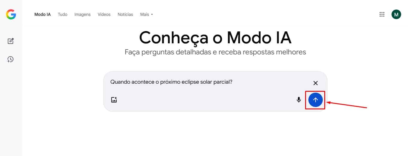 Passo 3 para usar o Modo IA