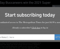 Simulação de paywall