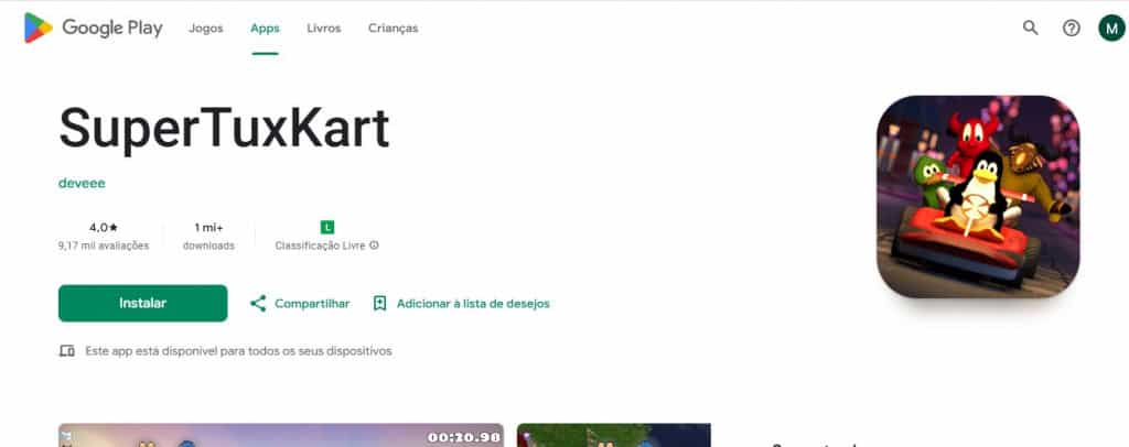 Jogo SuperTuxKart