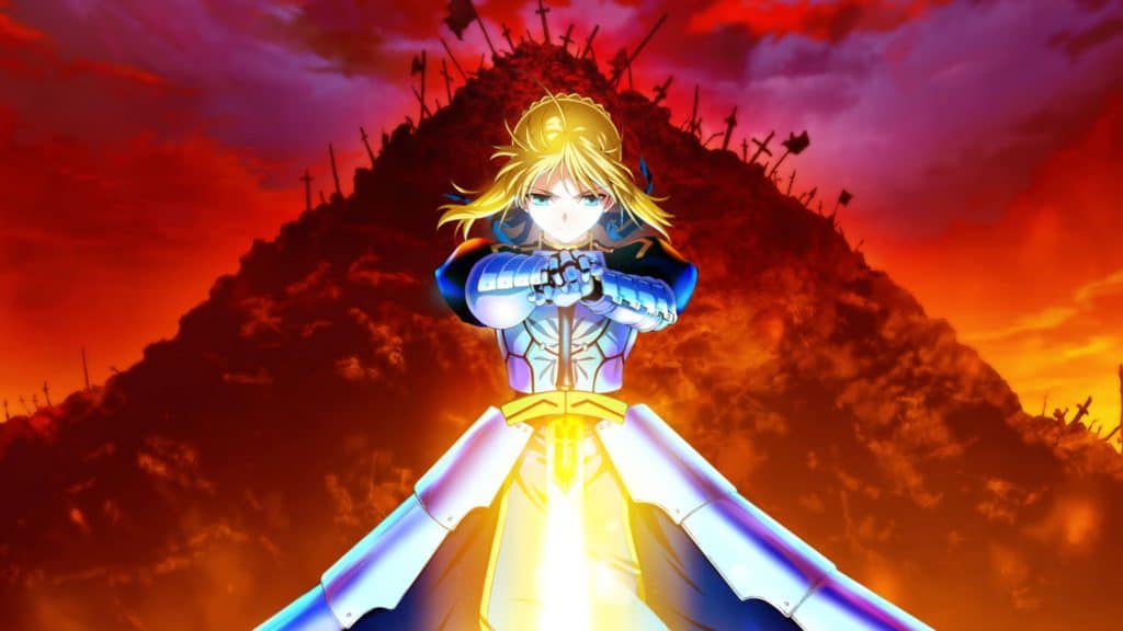 mulher loira com espada