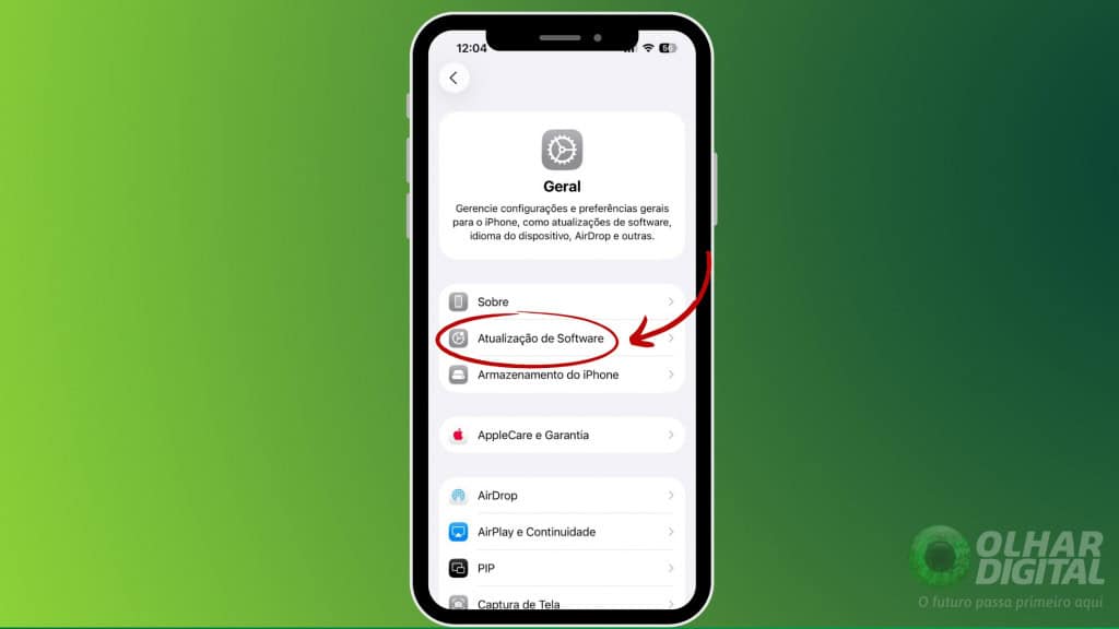 atualização iphone