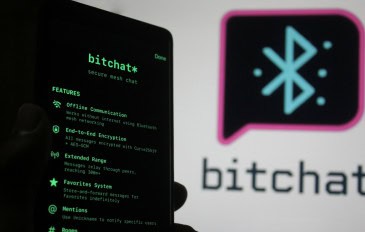 celular com o bitchat