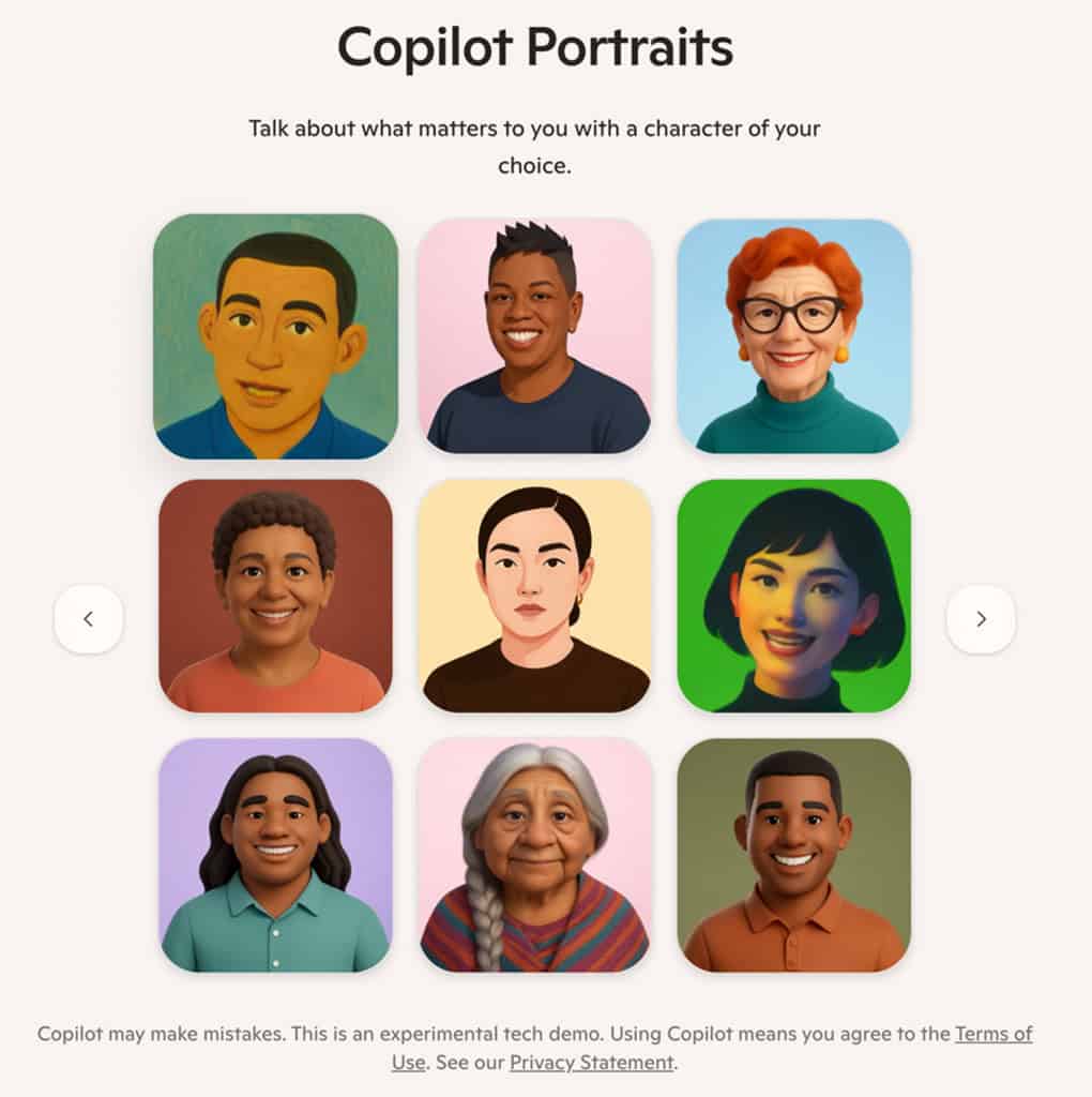 copilot portraits