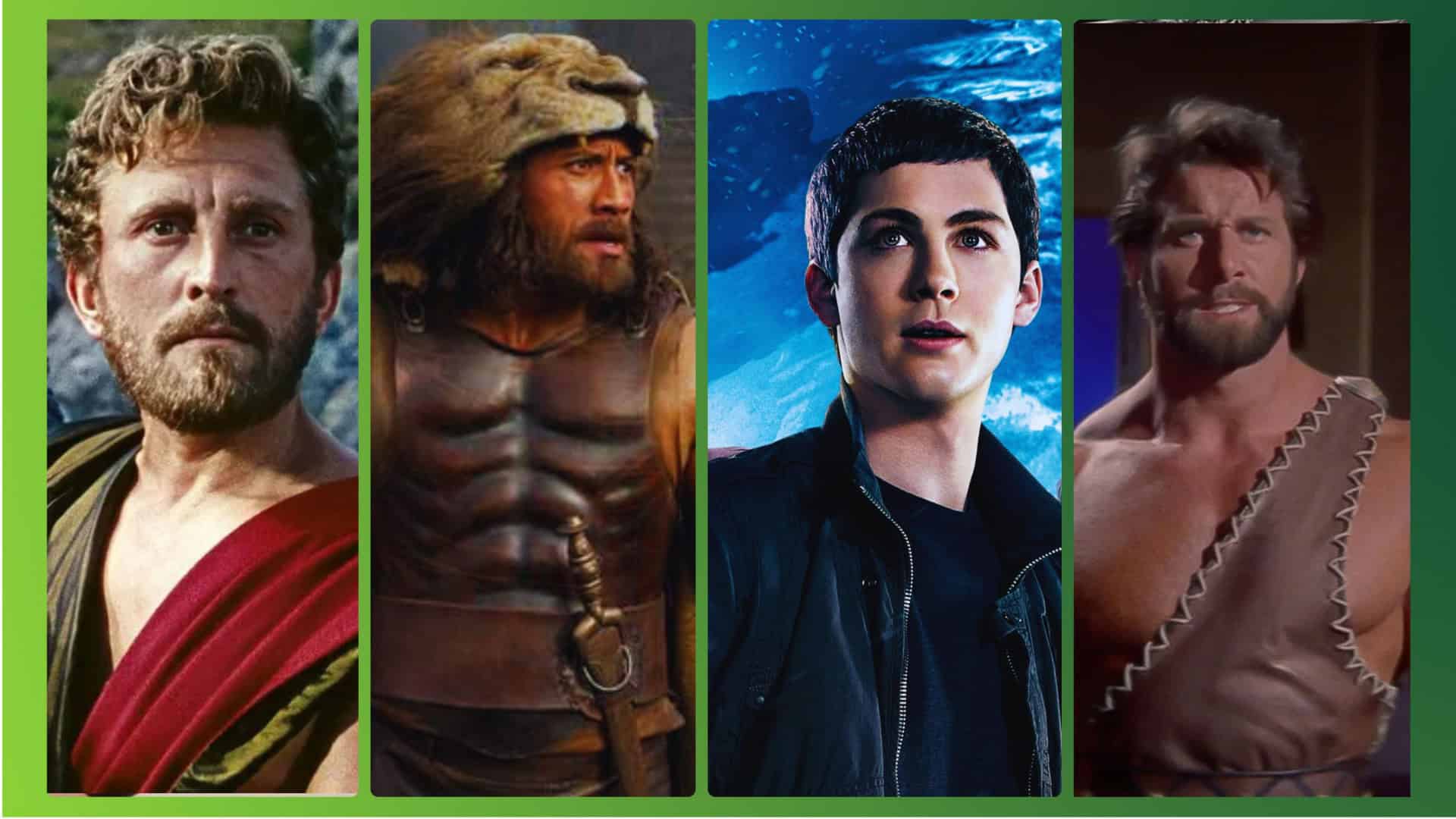Filmes de mitologia grega: Ulisses, Hercules (2014), Percy Jackson e Hercules (1961)
