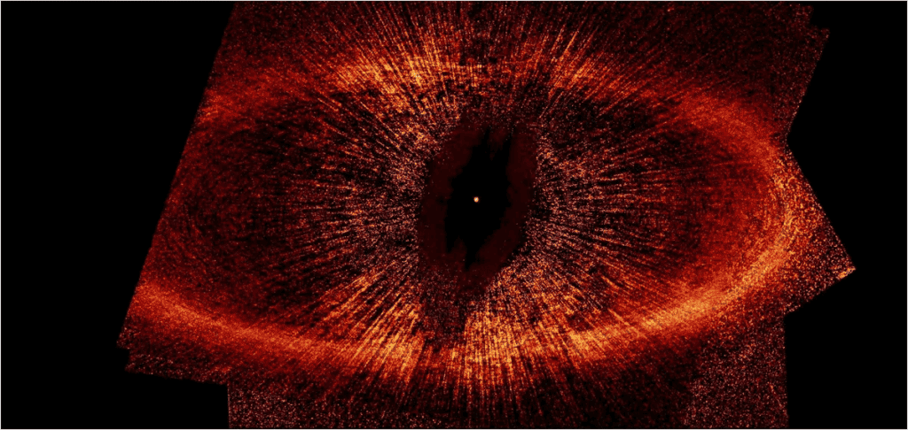 Visão do telescópio Hubble do "Olho de Sauron"