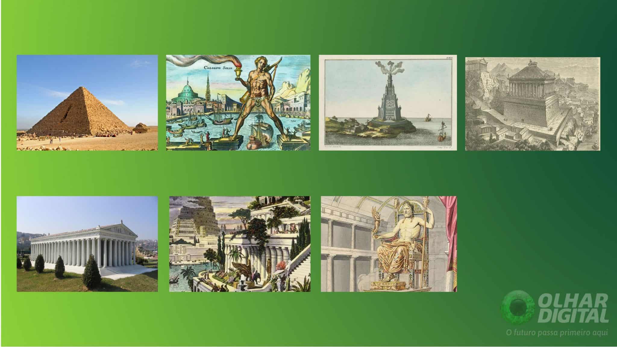 Qual é a única das sete maravilhas do mundo antigo que ainda existe?