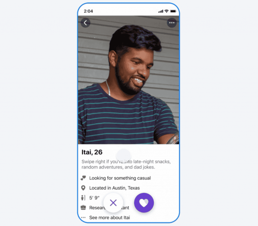 meta perfil namoro