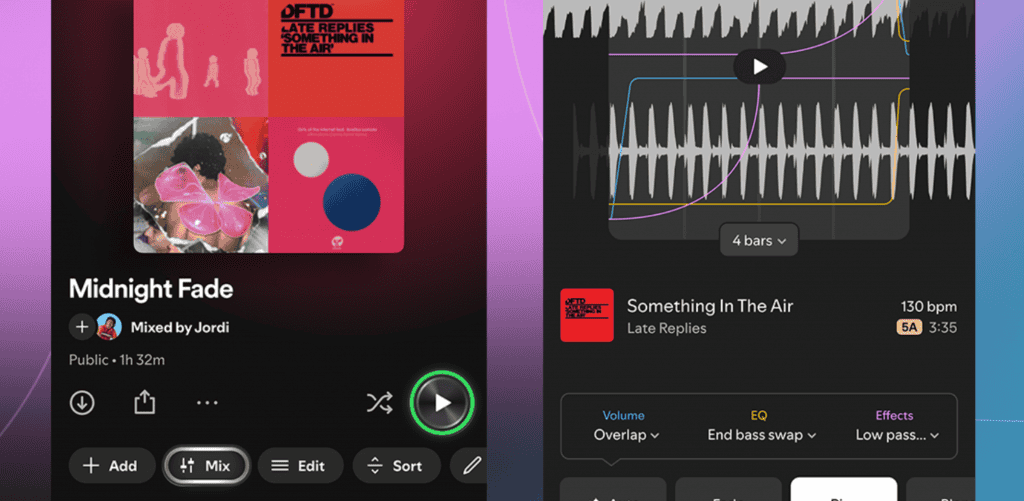 mixagem spotify