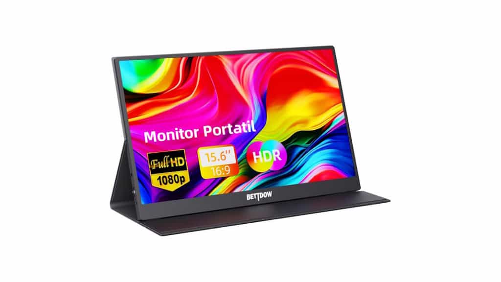 Monitor portátil Bettdow 15,6 polegadas Full HD