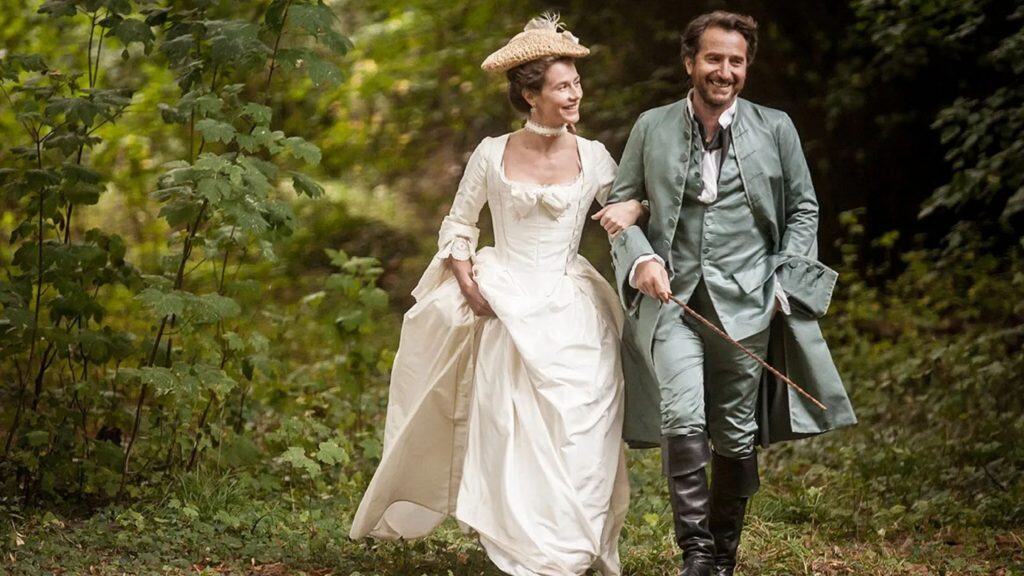 Man and woman in a field