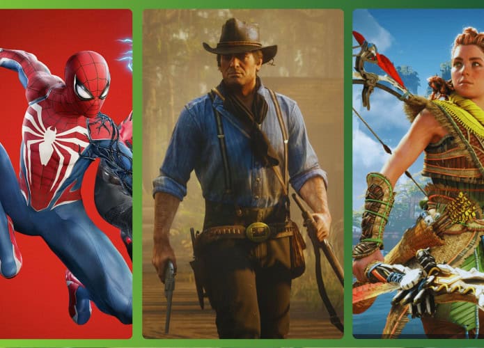Marvel Spider-Man 2, Red Dead Redemption 2 e Horizon Forbidden West
