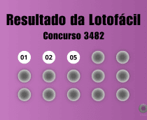 Lotofácil concurso 3482