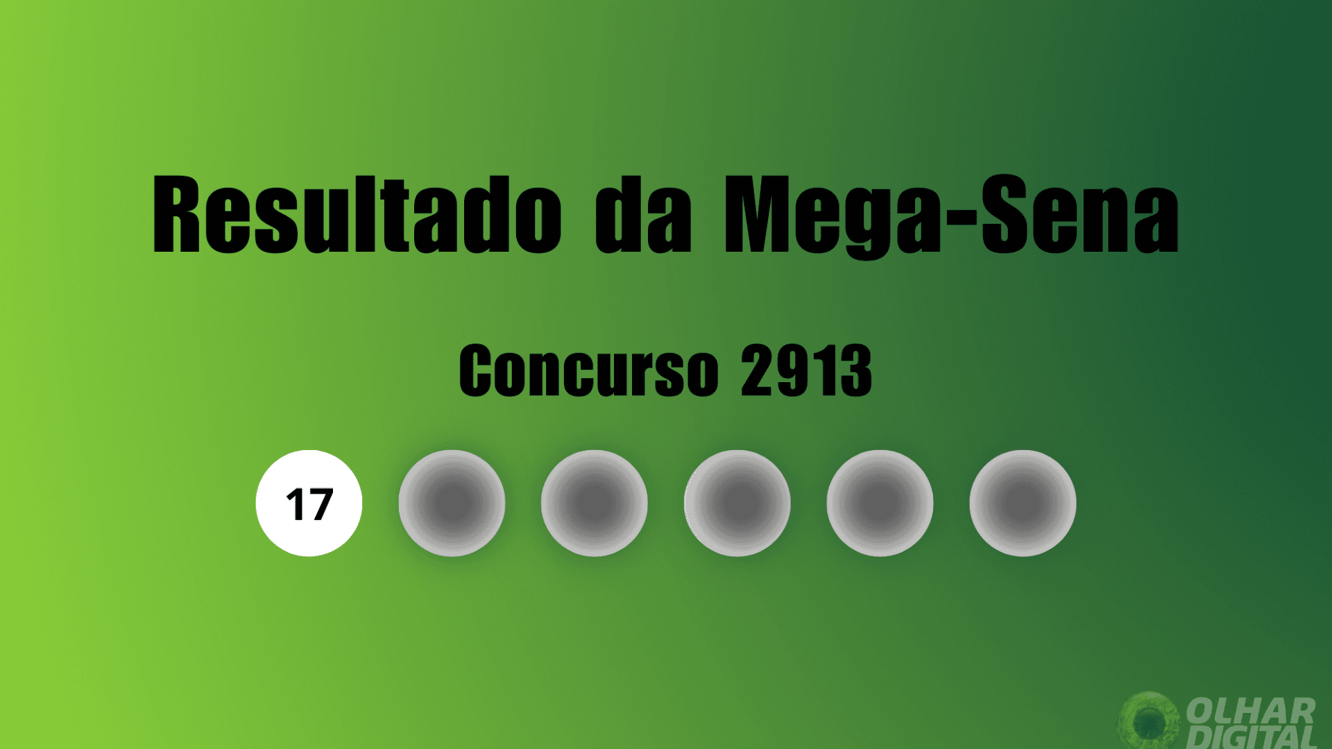 Resultado da Mega-Sena concurso 2913