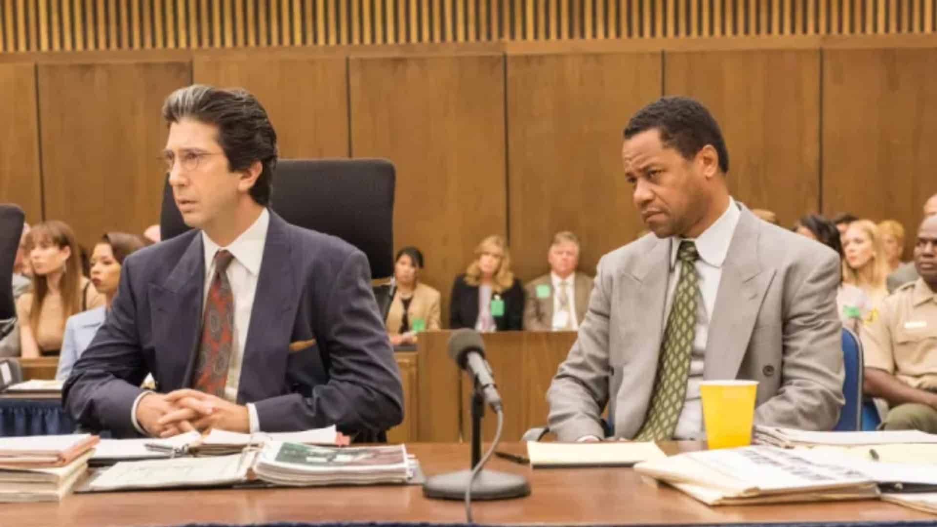 cena da série American Crime Story: The People vs. O.J. Simpson, durante o julgamento