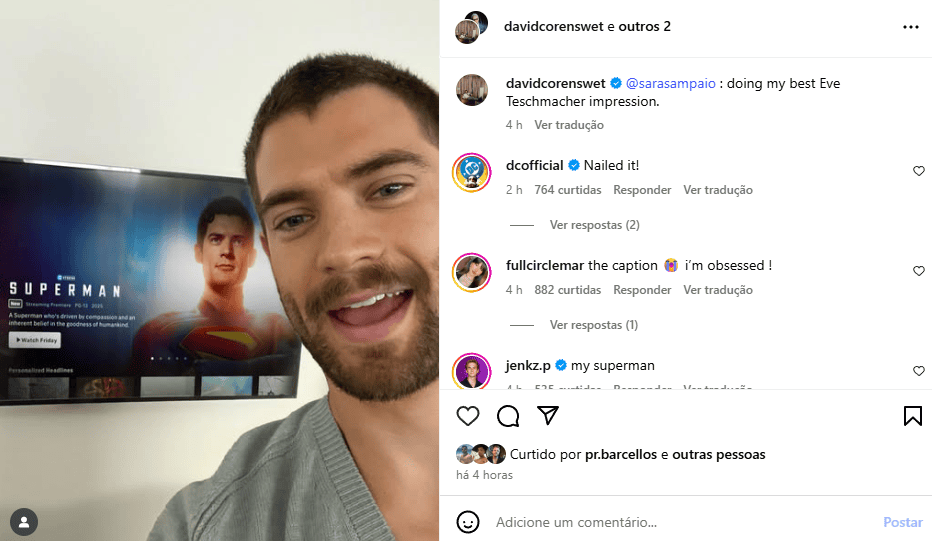 David Corenswet, o Superman