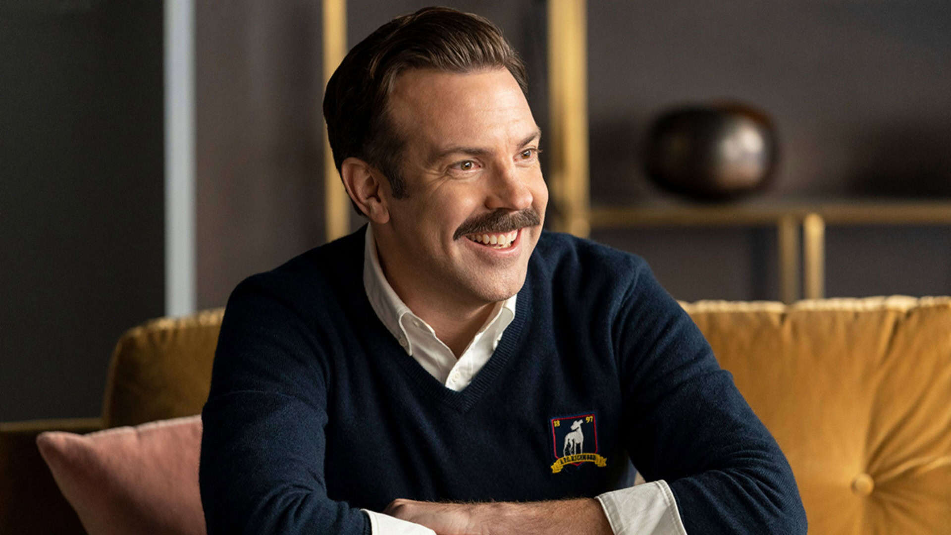 o ator Jason Sudeikis em cena da série Ted Lasso