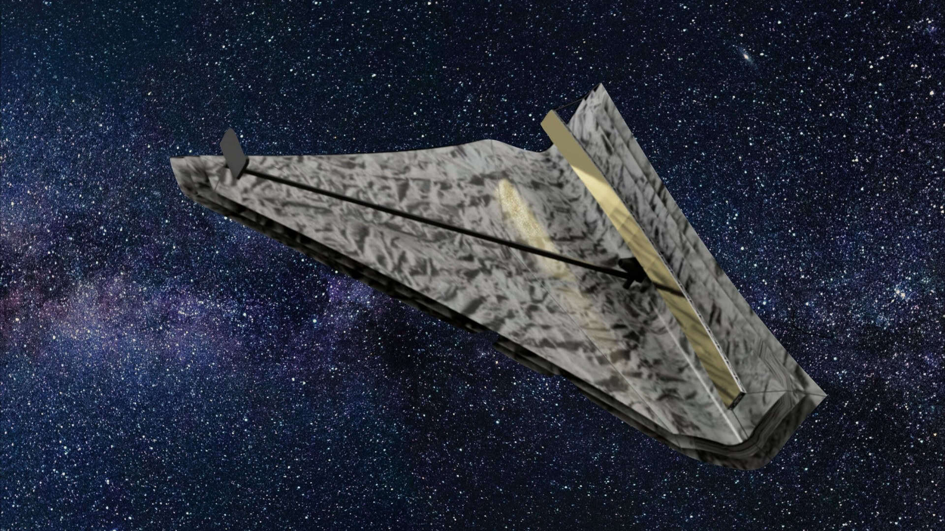 Projeto em desenho do telescópio retangular