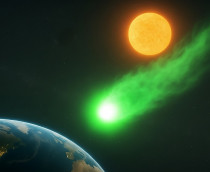 Cometa caindo na Terra