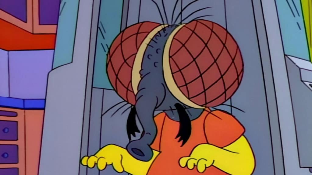 Bart com cabeça de mosca