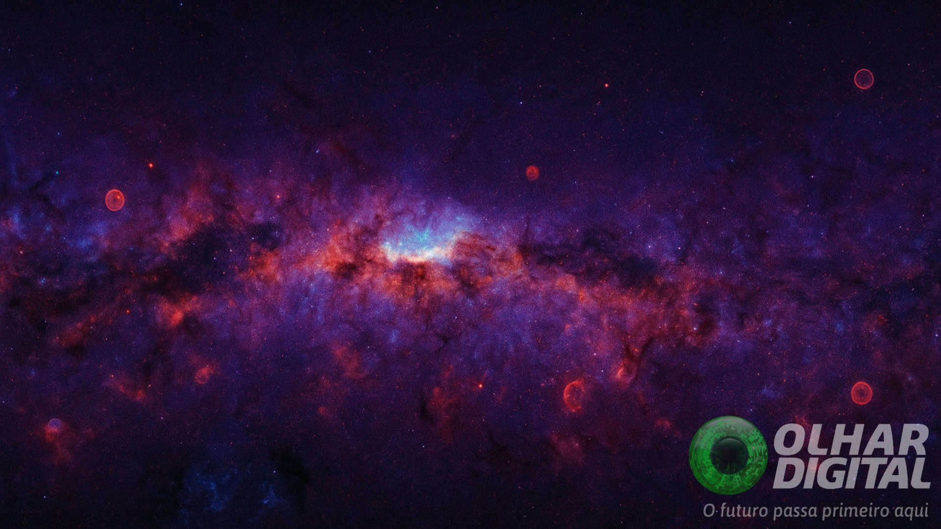 Ilustração de imagem mais nítida da Via Láctea já feita