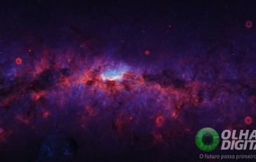 Ilustração de imagem mais nítida da Via Láctea já feita