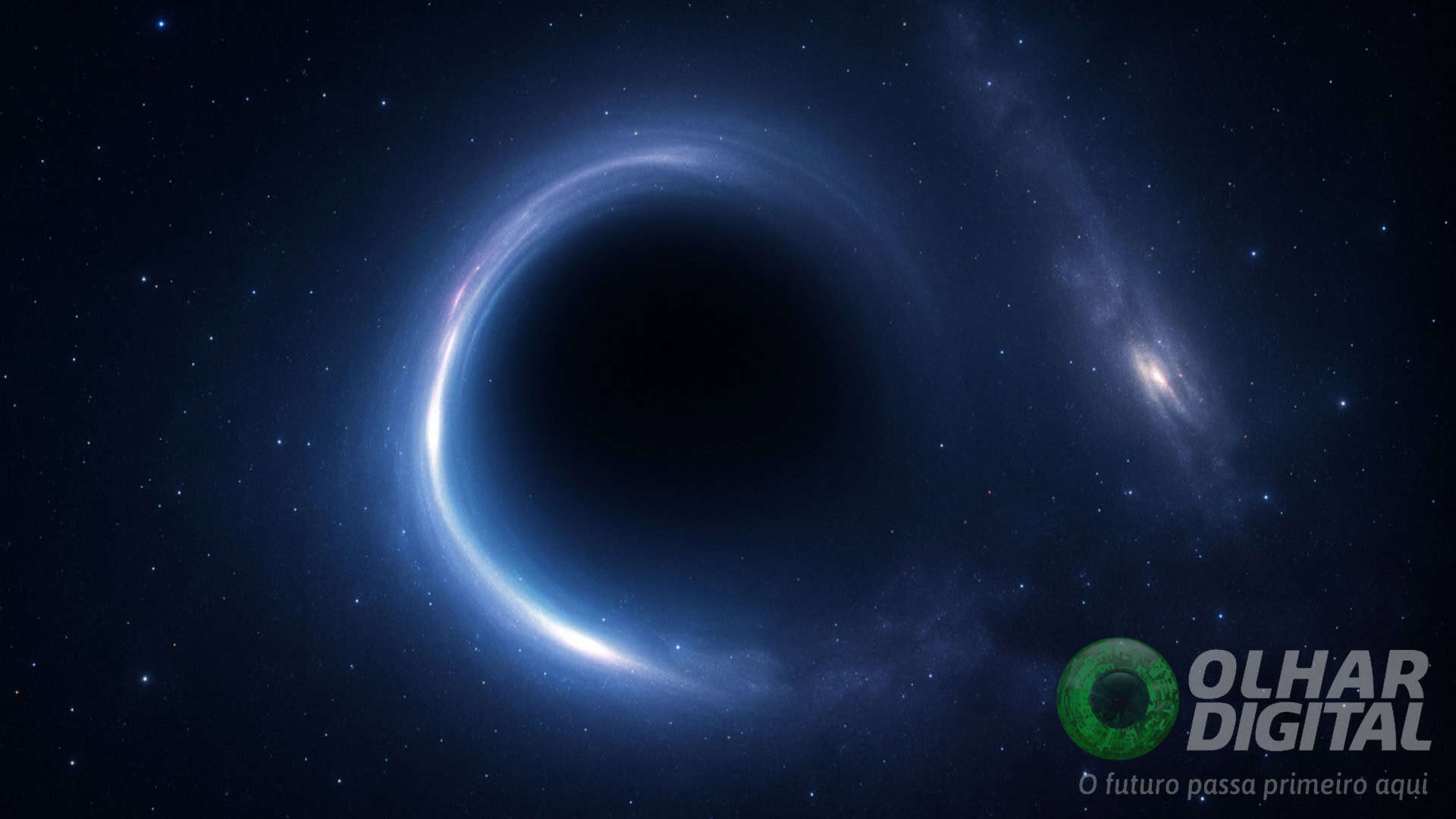 Ilustração de objeto misterioso no Universo que pode revelar segredos sobre matéria escura