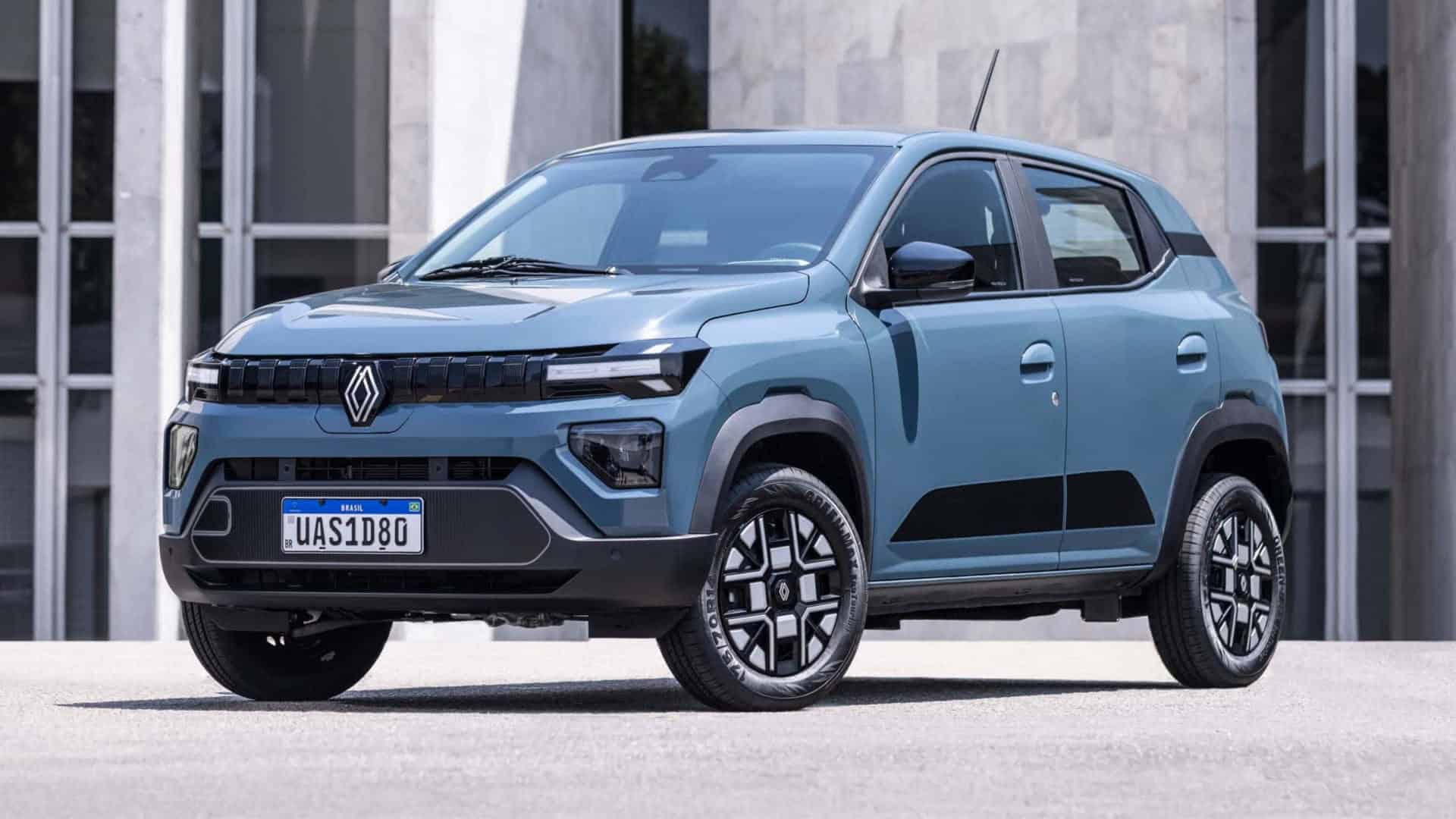 Renault Kwid E-Tech 2026 estacionado na diagonal