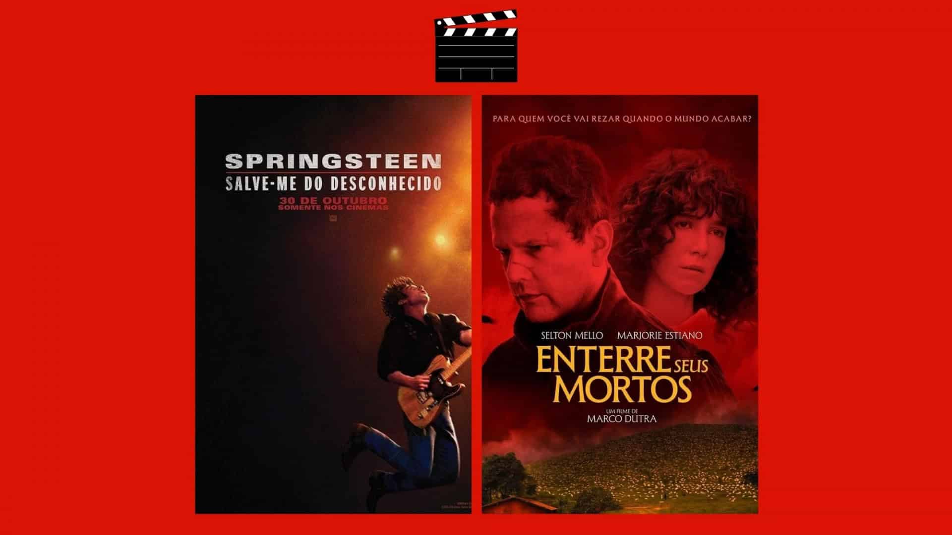 Montagem com pôsteres dos filmes