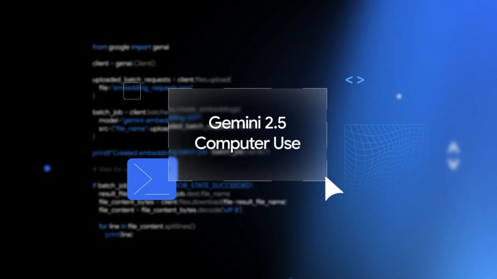 Ilustração sobre Gemini 2.5 Computer Use do Google