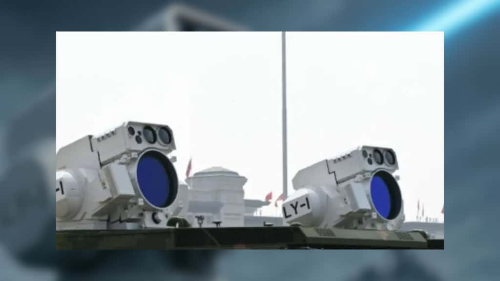 Duas armas a laser LY-1, da China