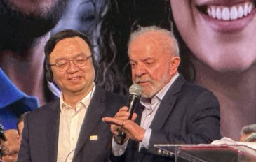 Lula e Wang Chuanfu