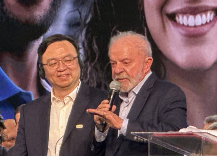 Lula e Wang Chuanfu